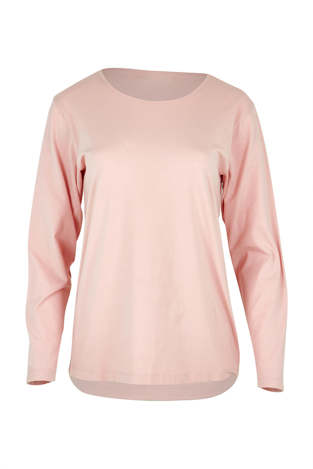 Product shot of The Keepers Long Sleeve Tee in colour Softpink (Pink), from the front