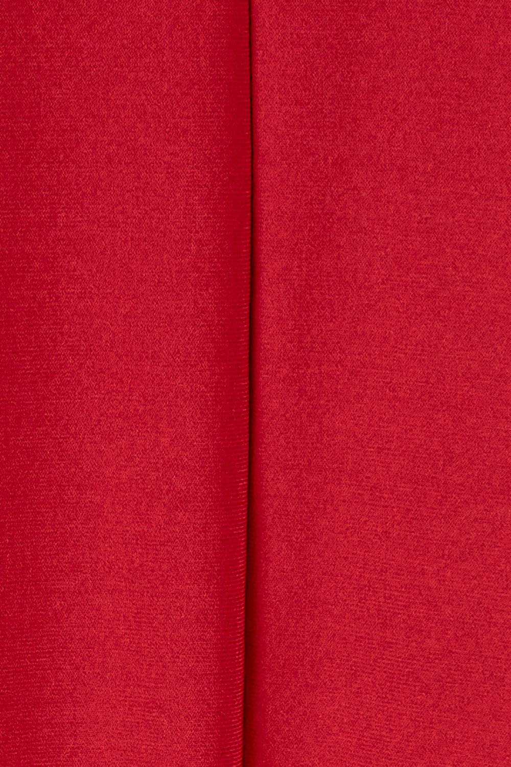 Product shot of The Recycled Everyday V Neck Dress in colour Cherryred (Red), detail