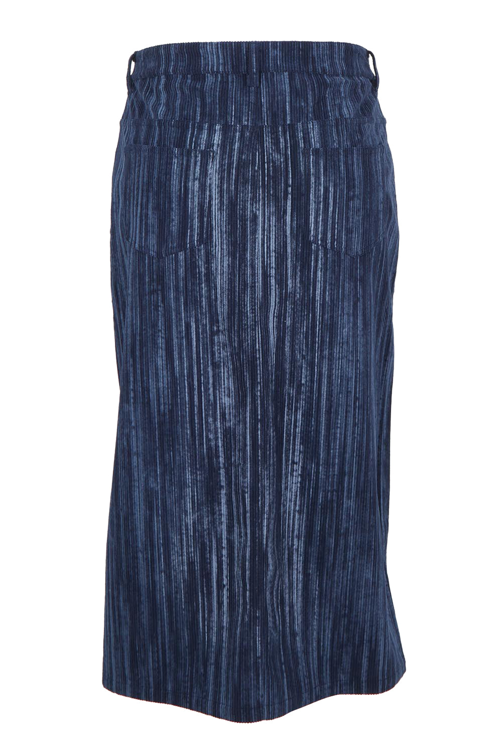 The Printed 5 Pocket Cord Skirt – Navystripe