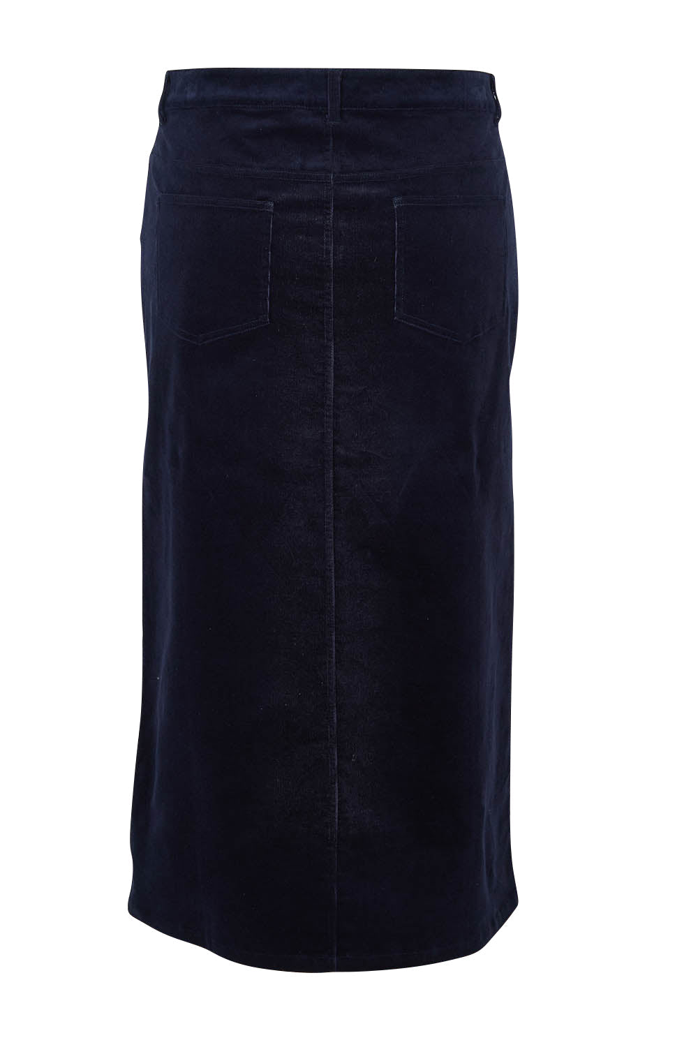 Preloved The 5 Pocket Cord Midi Skirt - Darknavy