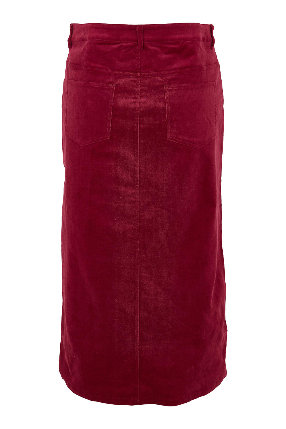 Preloved The 5 Pocket Cord Midi Skirt - Dustyrose