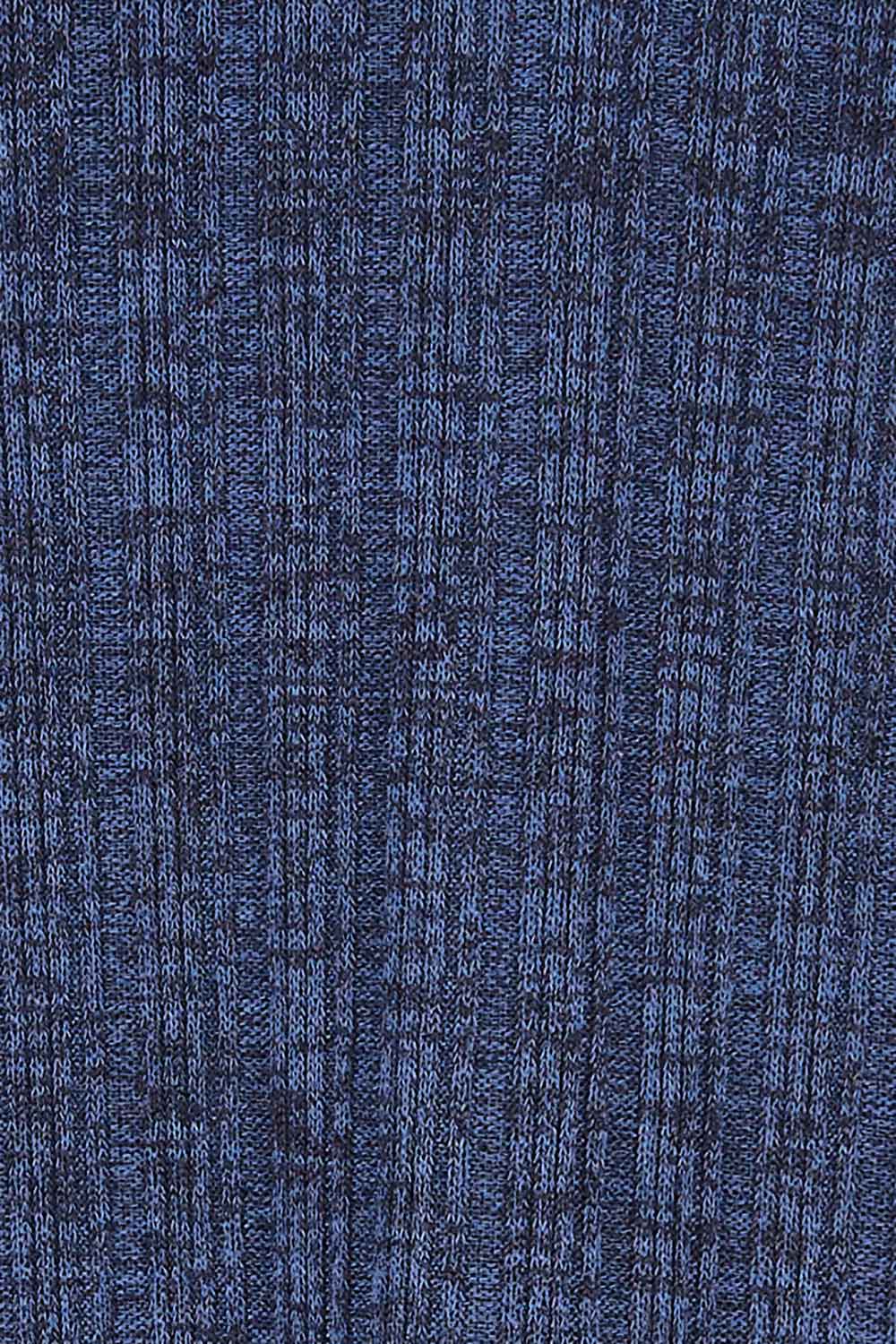 Product shot of The Lightweight Knit Shrug in colour Navy (Blue), detail