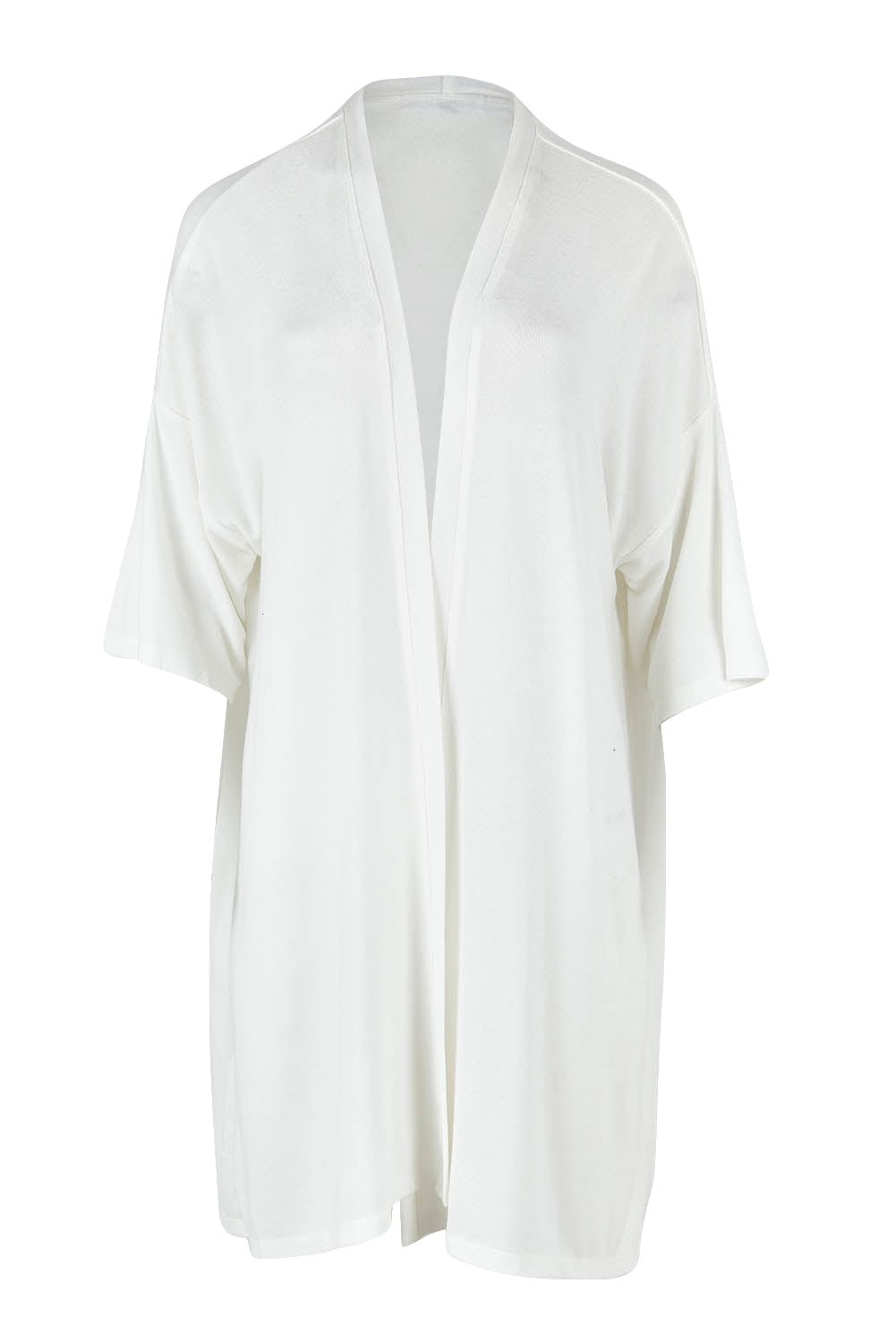 Product shot of The Perfect Summer Knit Cardi in colour White (White), from the front