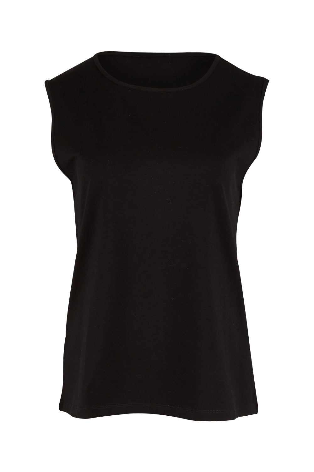 Product shot of The Keepers Classic Tank in colour Black (Black), from the front