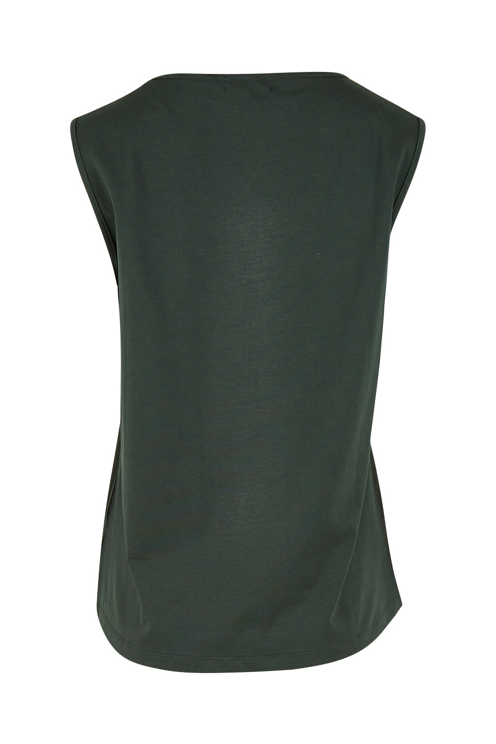 Product shot of The Keepers Classic Tank in colour Darkkhaki (Green), from the back