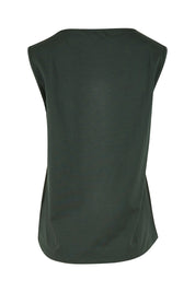 Product shot of The Keepers Classic Tank in colour Darkkhaki (Green), from the back