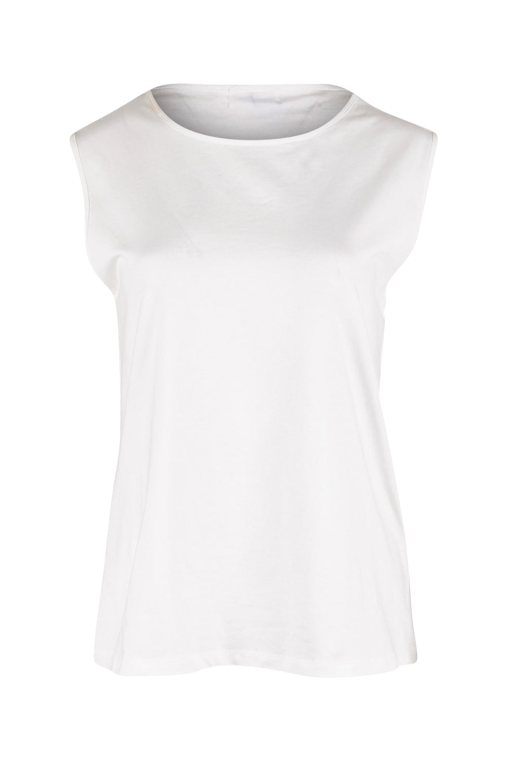 Product shot of The Keepers Classic Tank in colour White (White), from the front