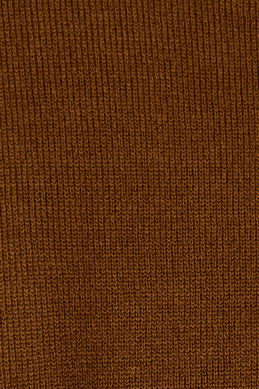 Product shot of The Keepers Soft V Neck Jumper in colour Bark, detail