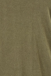 Product shot of The Keepers Soft V Neck Jumper in colour Khaki (Green), detail