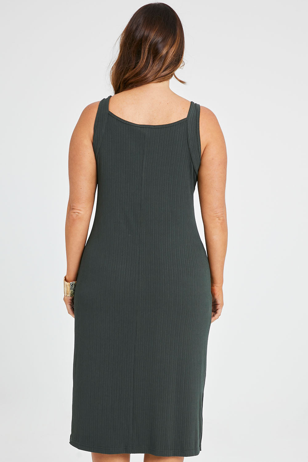Preloved The Classic Tank Dress - Darkolive