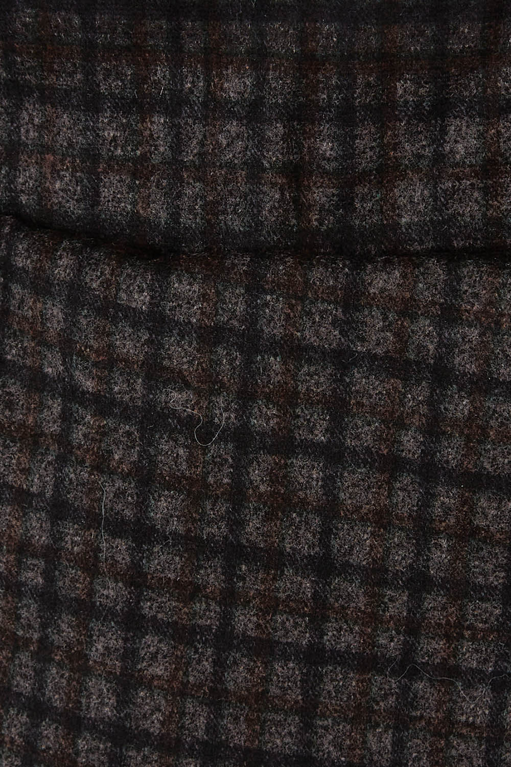 Product shot of The Ponte Check Pant in colour Blackbrown (Black), detail