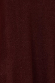 Product shot of The Keepers Soft Knit Maxi Dress in colour Plum (Purple), detail