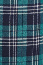 The Check Knit Lined Skirt – Navygreen