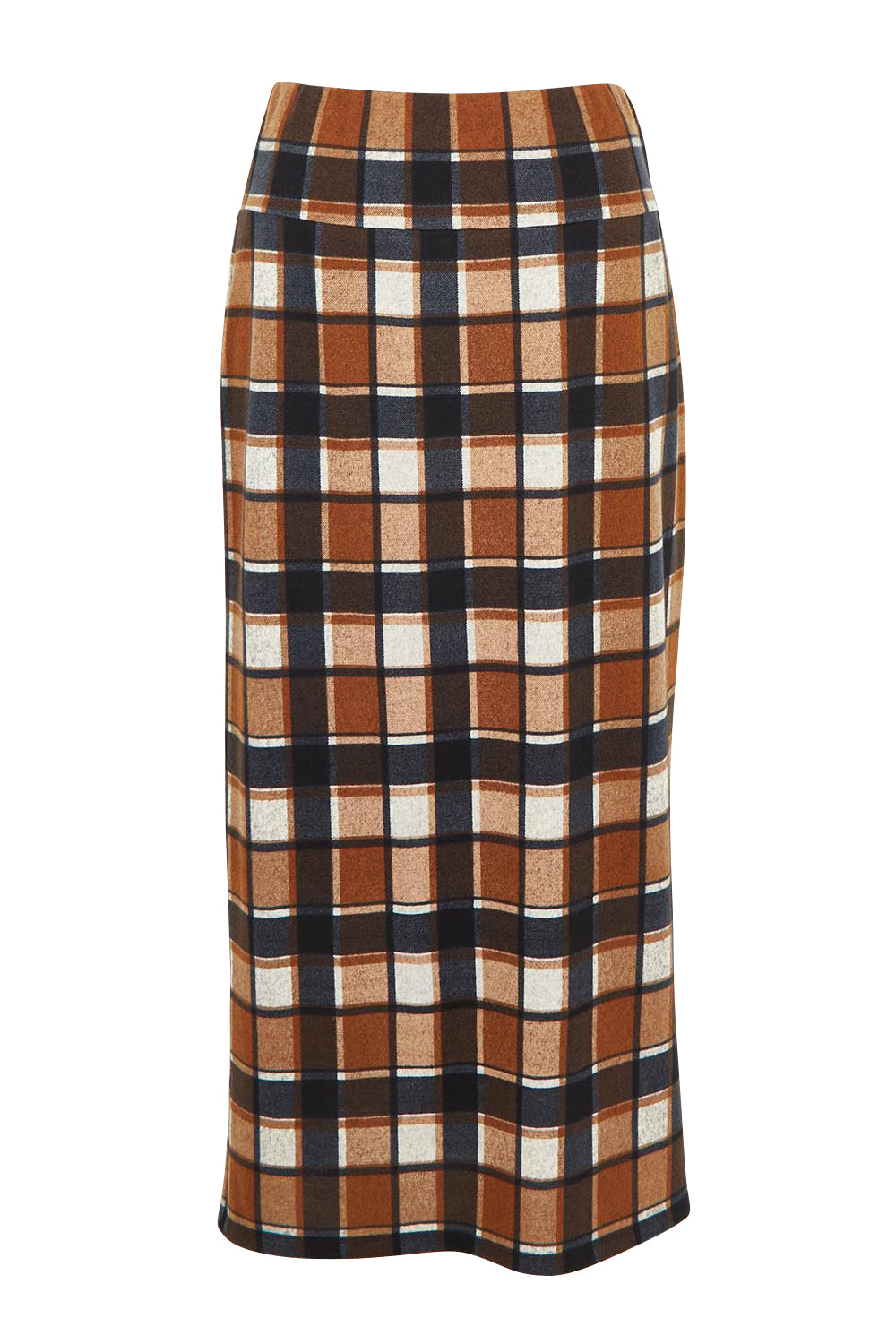 The Check Knit Lined Skirt – Tanblack