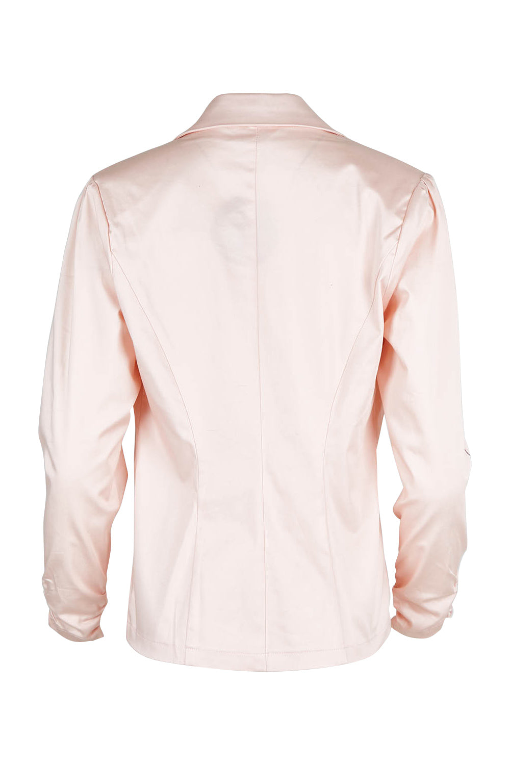 Product shot of The Everyday Long Sleeve Blazer in colour Blush (Pink), from the back