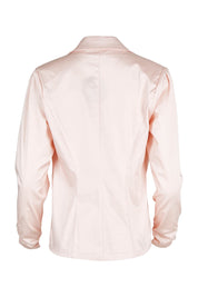 Product shot of The Everyday Long Sleeve Blazer in colour Blush (Pink), from the back
