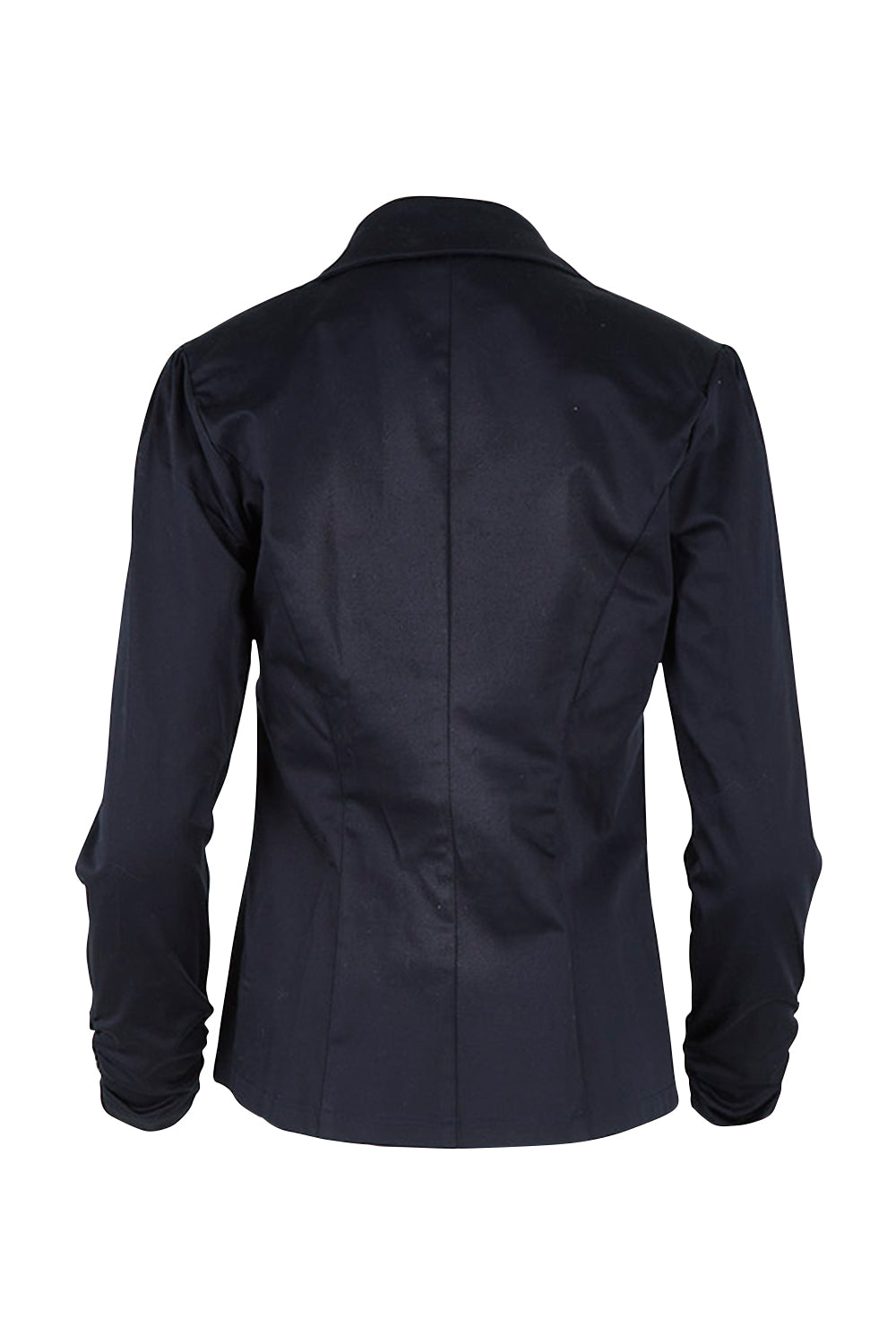 Product shot of The Everyday Long Sleeve Blazer in colour Darknavy (Blue), from the back