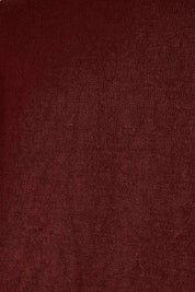 Product shot of The Keepers Soft Roll Neck Jumper in colour Burntplum (Purple), detail