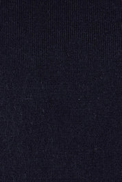 Product shot of The Keepers Soft Roll Neck Jumper in colour Darknavy (Blue), detail
