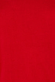 Product shot of The Keepers Soft Roll Neck Jumper in colour Red (Red), detail