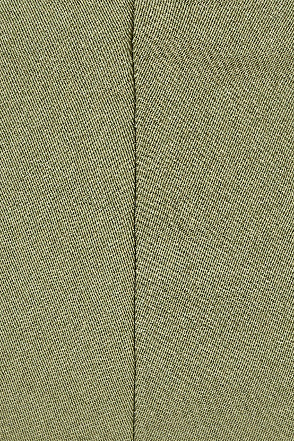 Product shot of The Contour Capri Pant in colour Olive (Green), detail