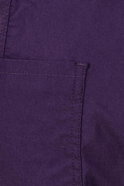 Product shot of The Everyday Cropped Cargo Pant in colour Grape (Purple), detail