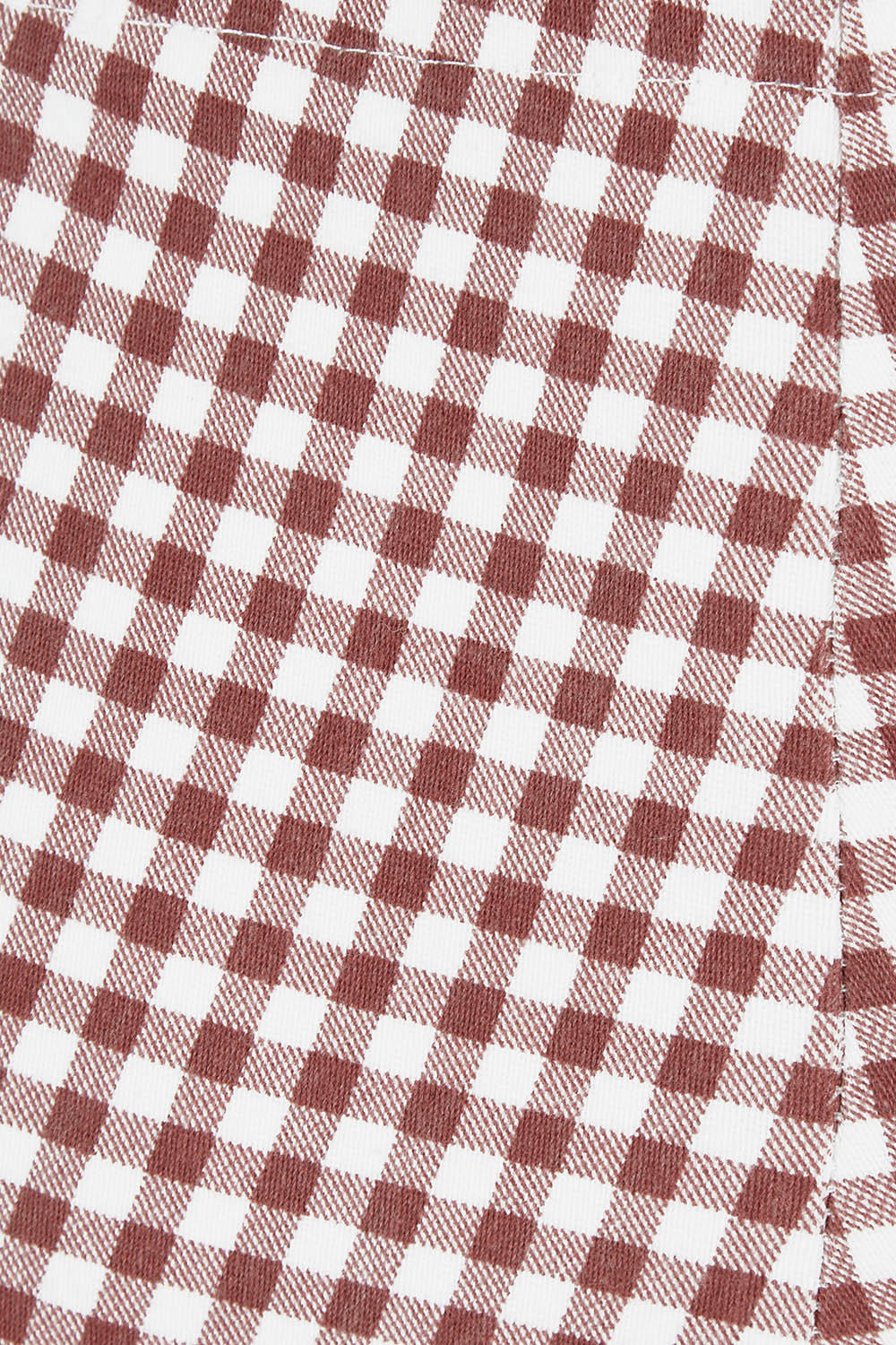 Product shot of The Check Pull On Pant in colour Dustyrose (Pink), detail