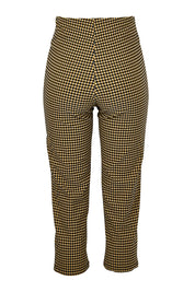 Product shot of The Check Pull On Pant in colour Navytan (Blue), from the back