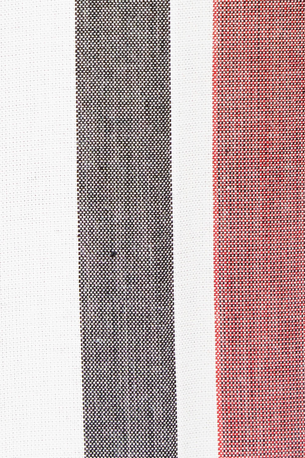 Product shot of The Nehru Collar Easy Wear Top in colour Multistrip (Black), detail