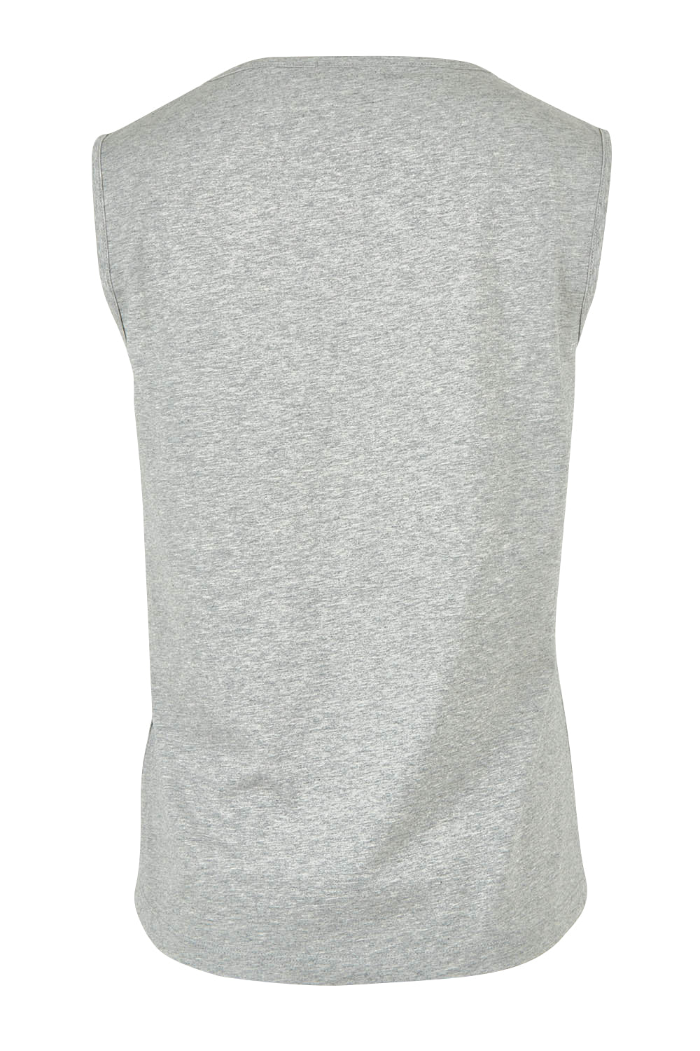 Product shot of The Keepers Cotton Tank in colour Greymarle (Grey), from the back