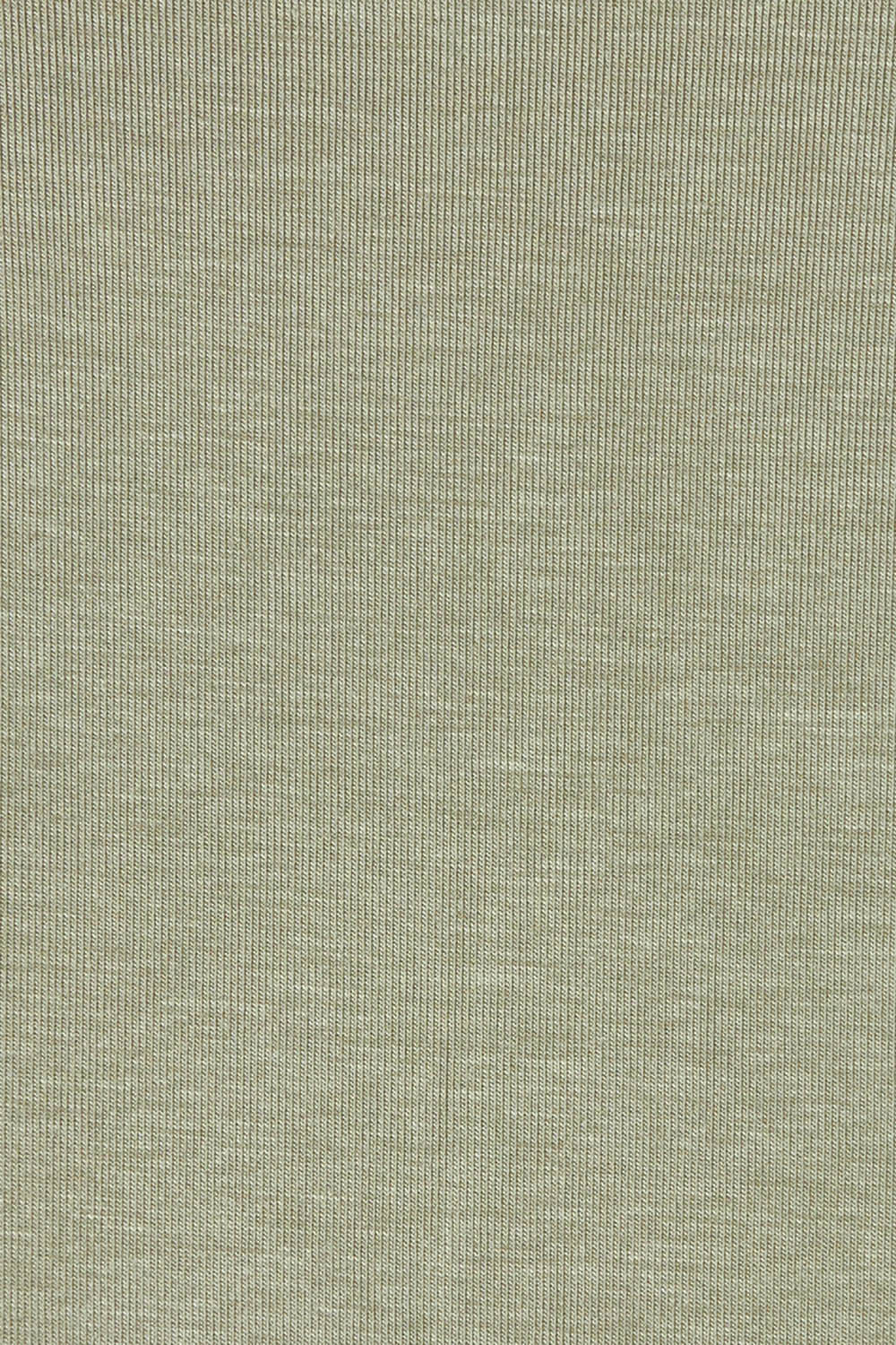 Product shot of The Bamboo Curved Hem Tee in colour Khaki (Green), detail