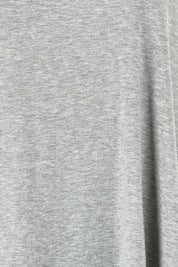 Product shot of The Bamboo Crew Neck Swing Tank in colour Greymarle (Grey), detail