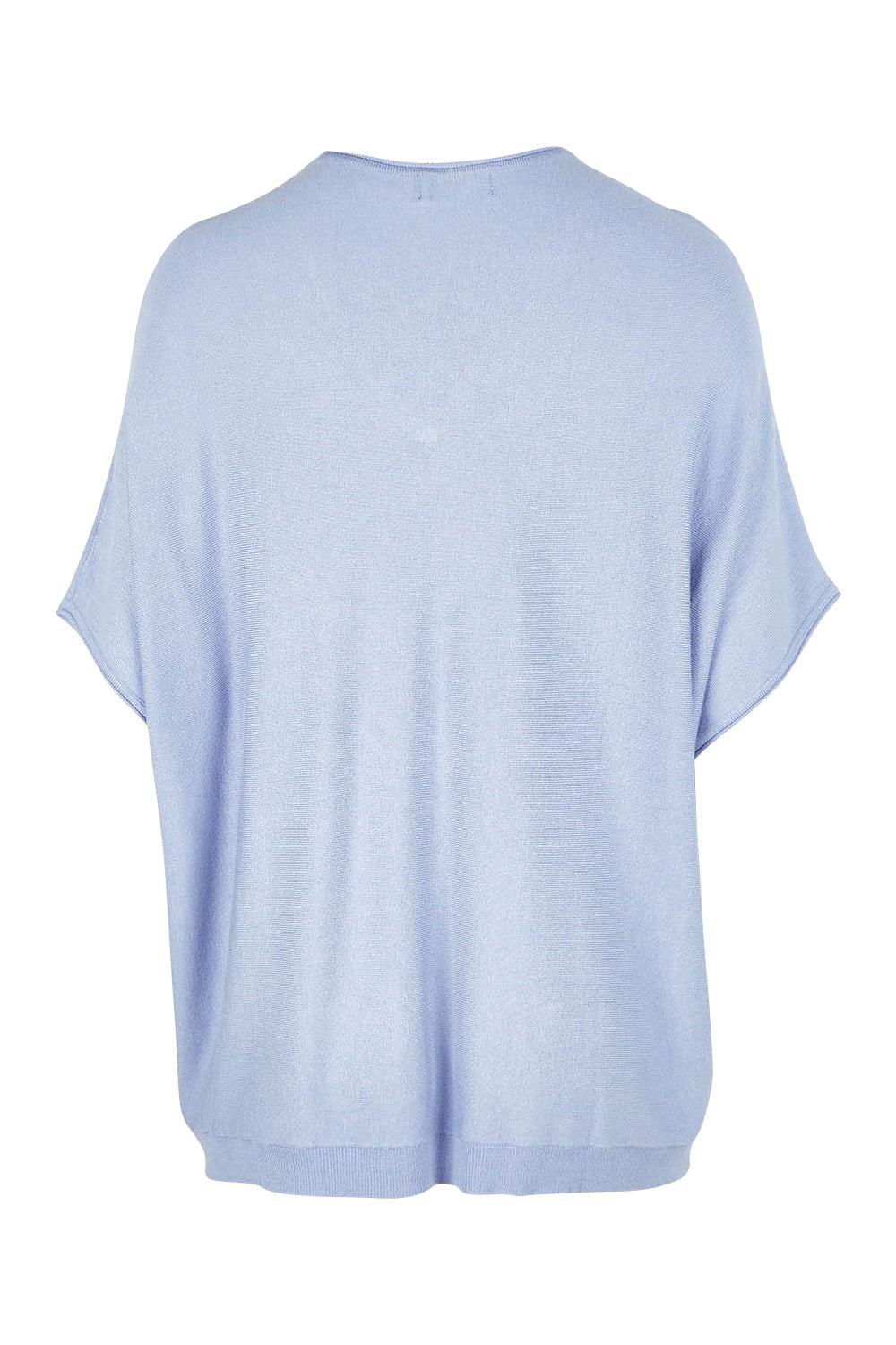 Preloved The Relaxed V Neck Knit Tee - Icyblue