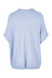 Preloved The Relaxed V Neck Knit Tee - Icyblue