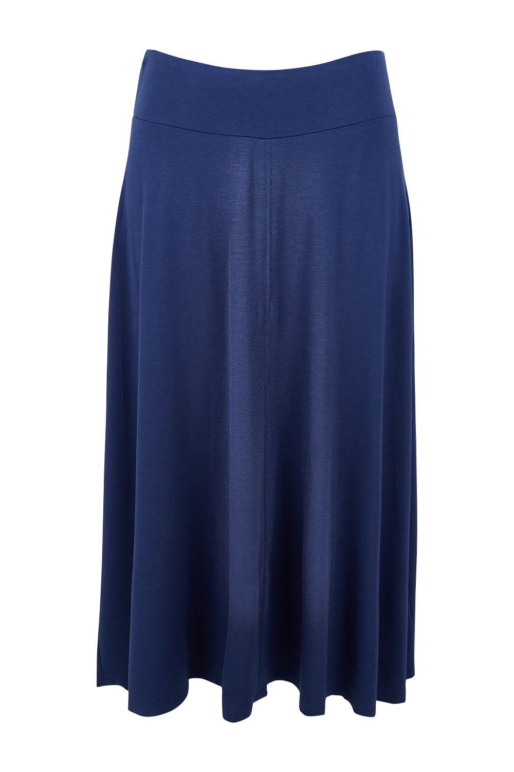 Product shot of The Fit & Flare Summer Skirt in colour Royalblue (Blue), from the back