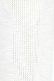 Product shot of The Short Sleeve Shrug in colour White (White), detail