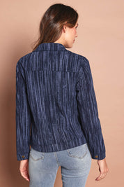 The Keepers Printed Cord Jacket – Navystripe