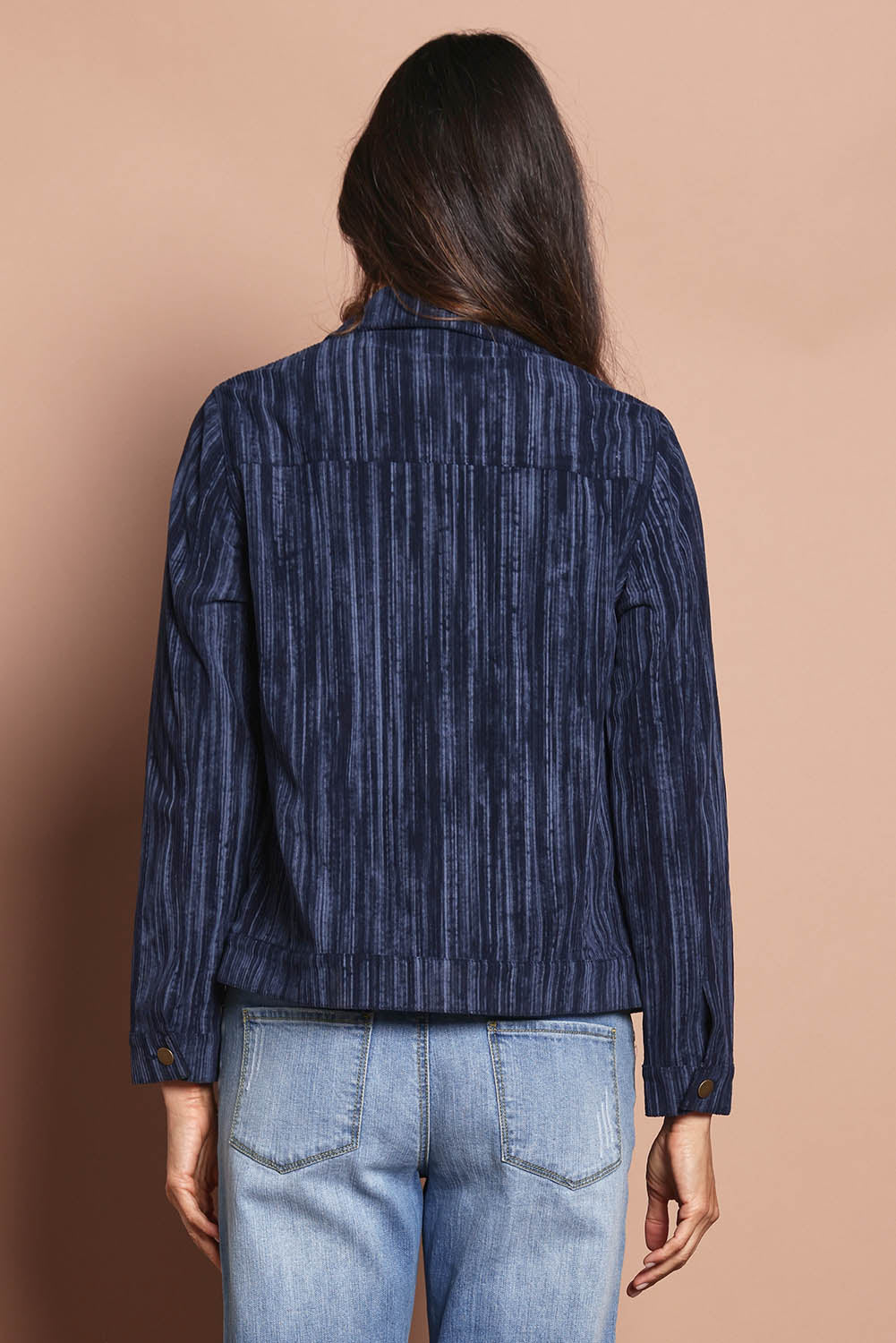 The Keepers Printed Cord Jacket – Navystripe