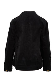 Product shot of The Keepers Cord Jacket in colour Black (Black), from the back