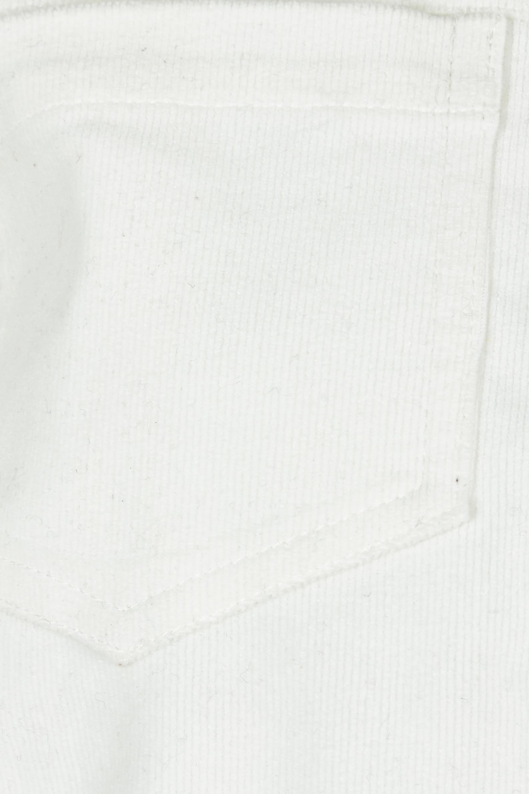 Product shot of The Keepers Cord Jacket in colour Wintersnow (White), detail