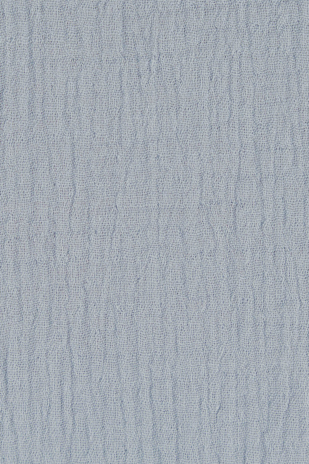 Product shot of The Double Cotton Collar Top in colour Chambray (Blue), detail