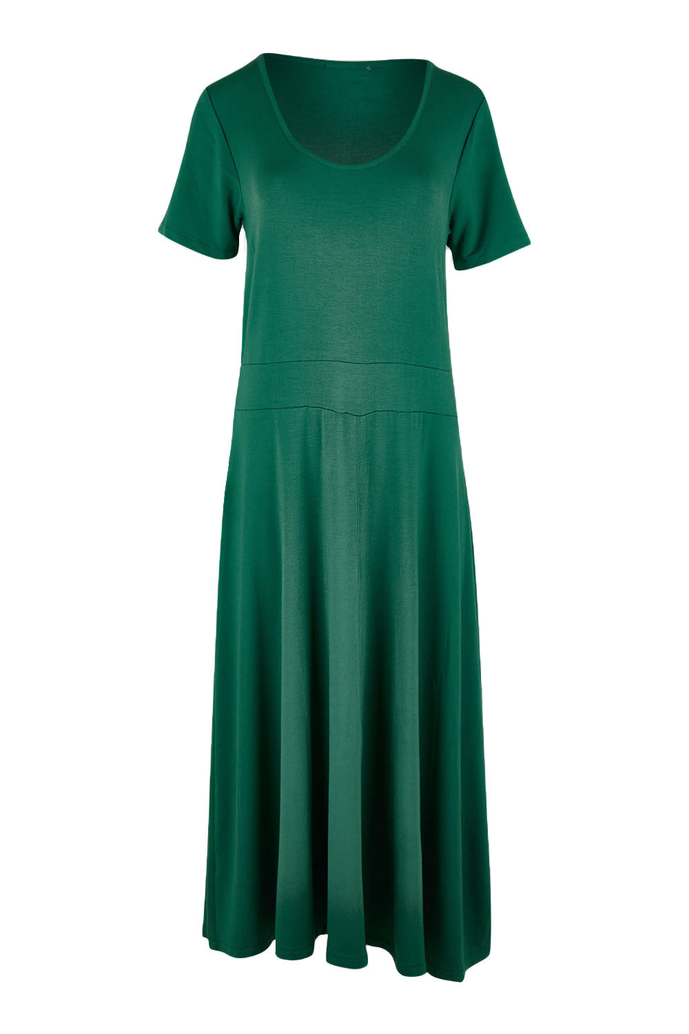 Product shot of The Summer Fit & Flare S/S Dress in colour Seagreen (Green), from the front