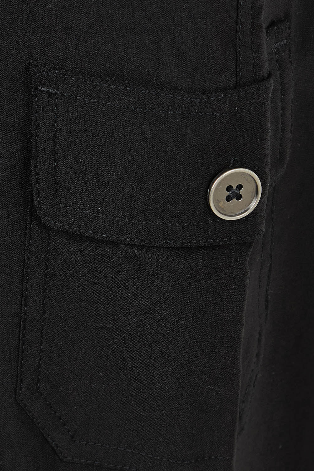 Product shot of The Everyday Full Length Cargo Pant in colour Black (Black), detail