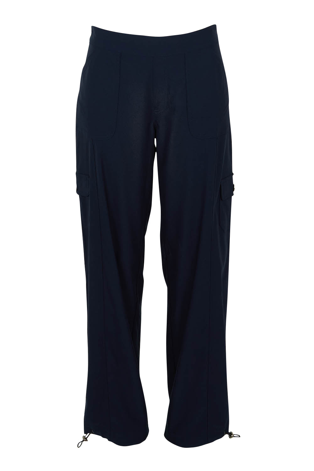 Product shot of The Everyday Full Length Cargo Pant in colour Darknavy (Blue), from the front