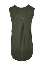 Preloved The Woven High Low Tank - Khaki