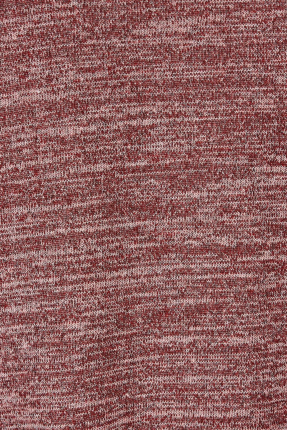 Product shot of The Asymmetric Soft Knit Tee in colour Terracotta, detail