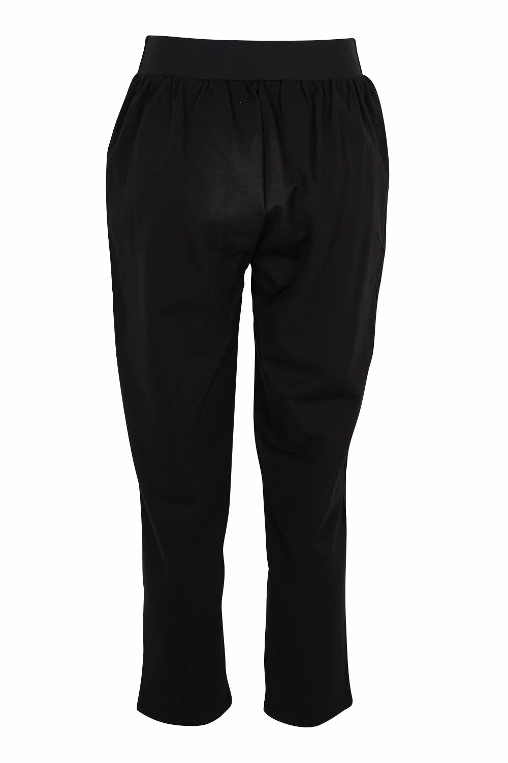 Product shot of The Easy Wear Ponte Pant in colour Black (Black), from the back
