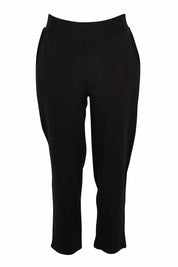 Product shot of The Easy Wear Ponte Pant in colour Black (Black), from the front