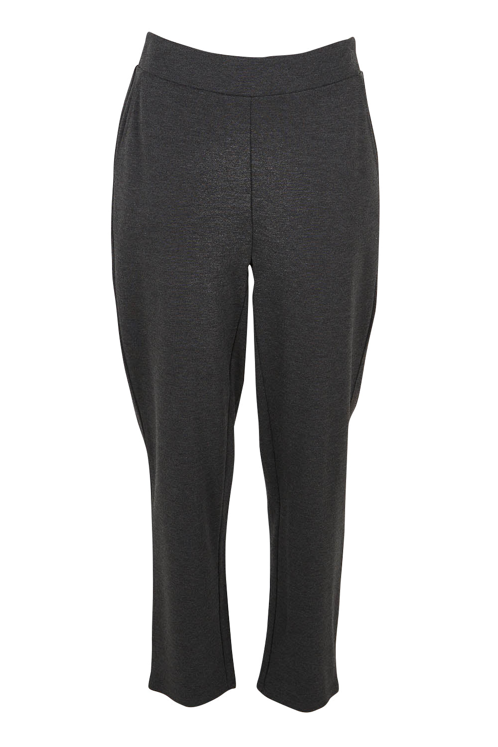 Product shot of The Easy Wear Ponte Pant in colour Charcoal (Grey), from the front
