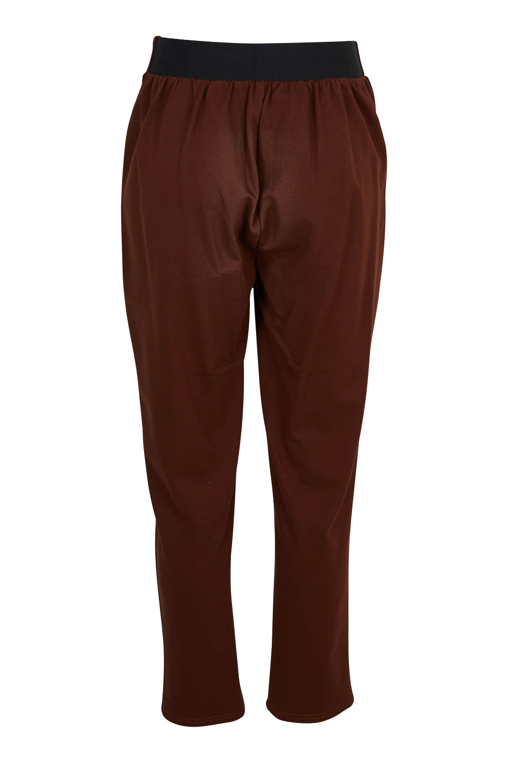 Product shot of The Easy Wear Ponte Pant in colour Chocolate, from the back